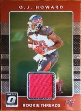 O.J. Howard #9 Football Cards 2017 Panini Donruss Optic Rookie Threads