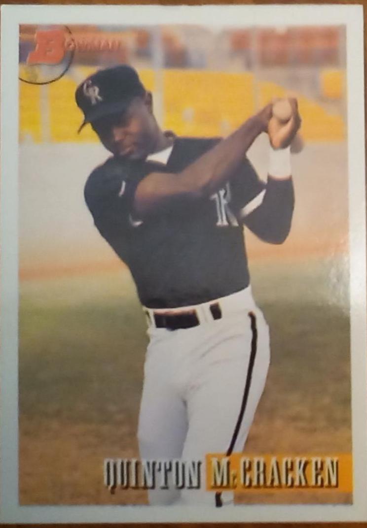 Quinton McCracken #260 Baseball Cards 1993 Bowman
