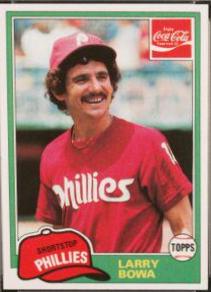 Larry Bowa #2 Baseball Cards 1981 Coca Cola
