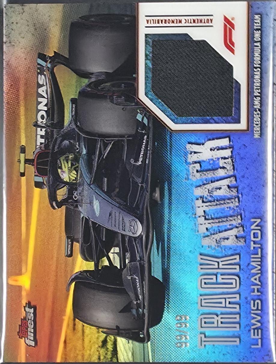 Lewis Hamilton #TAR-HAM Racing Cards 2024 Topps Finest Formula 1 Track Attack Relic