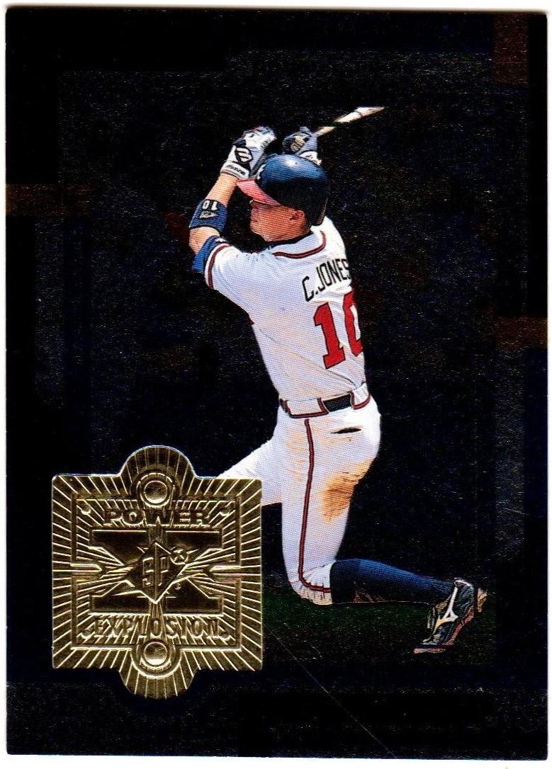 Chipper Jones #PE4 Baseball Cards 1999 SPx Power Explosion