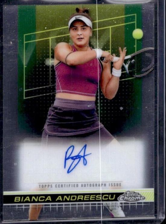 Bianca Andreescu #TCA-BAU Tennis Cards 2024 Topps Chrome Autographs II