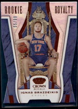 Ignas Brazdeikis #4 Basketball Cards 2019 Panini Crown Royale Rookie Royalty
