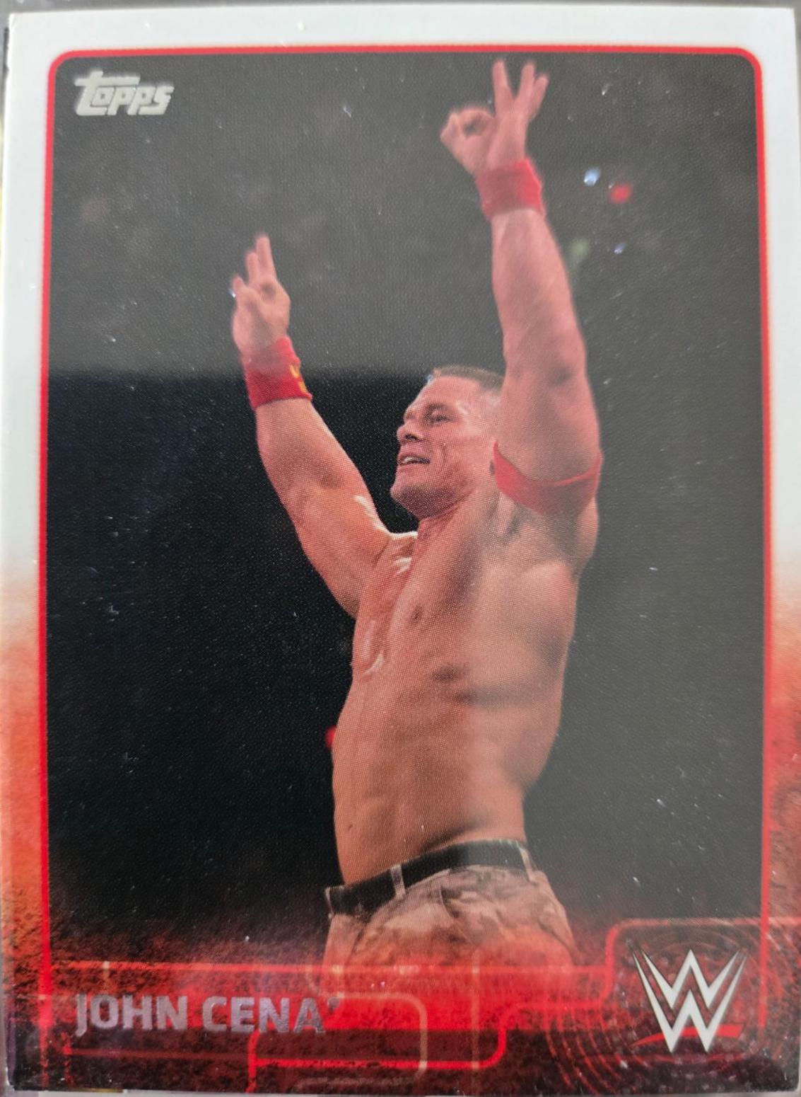 John Cena #103 Wrestling Cards 2015 Topps WWE Dvd Promo