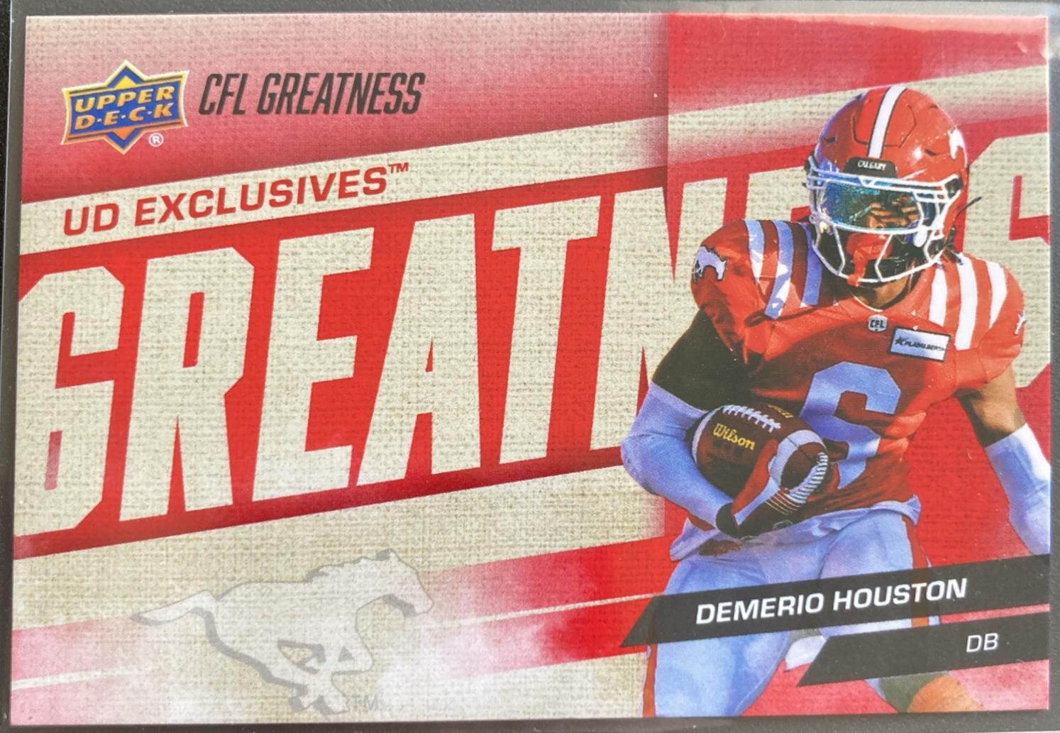 Demerio Houston #86 Football Cards 2024 Upper Deck CFL Greatness