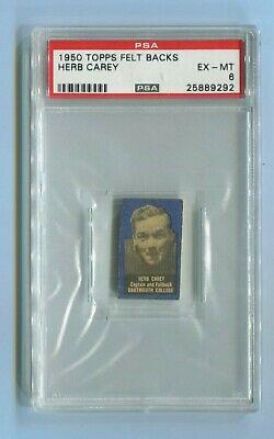 Herb Carey Football Cards 1950 Topps Felt Backs