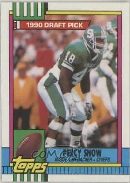 Percy Snow #246 Football Cards 1990 Topps