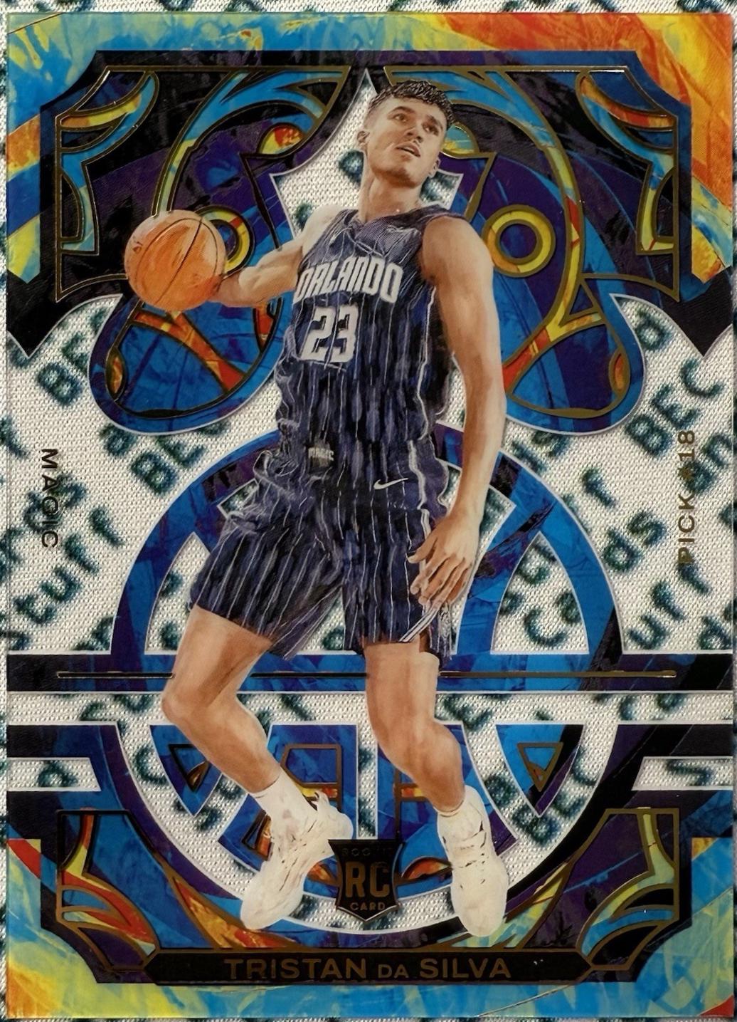 Tristan da Silva #10 Basketball Cards 2024 Panini Court Kings Acetate Rookie