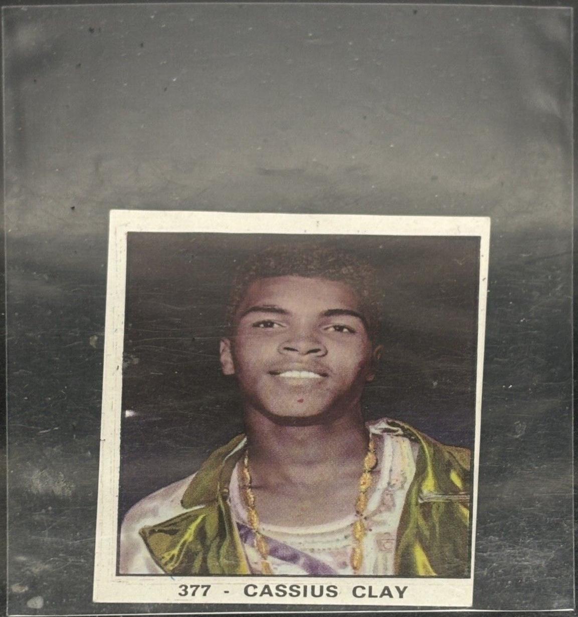 Cassius Clay #377 Boxing Cards 1966 Panini