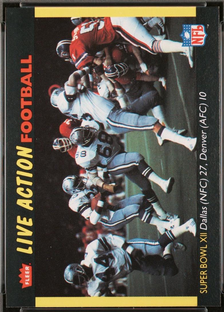 Super Bowl XII #76 1987 Fleer Team Action Football