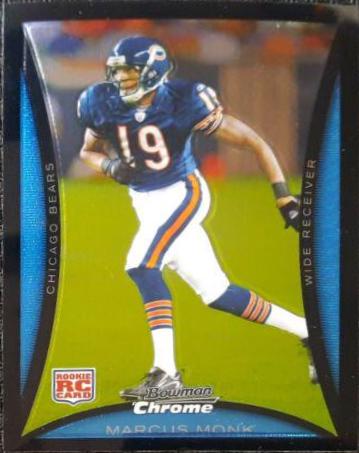 Marcus Monk #BC100 Football Cards 2008 Bowman Chrome
