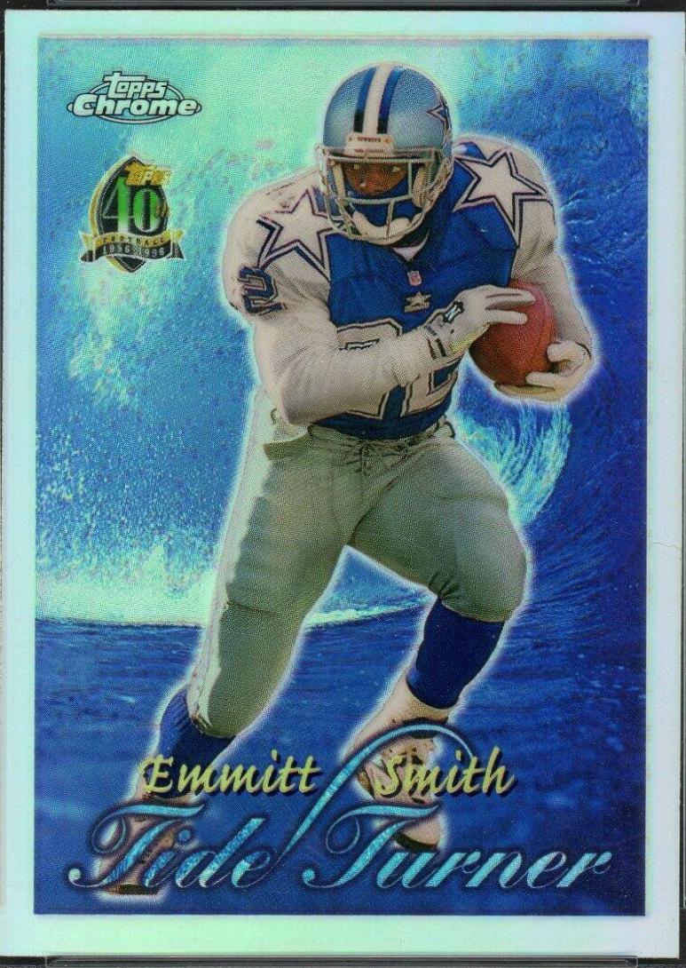 emmitt smith #8 Football Cards 1996 Topps Chrome Tide Turners