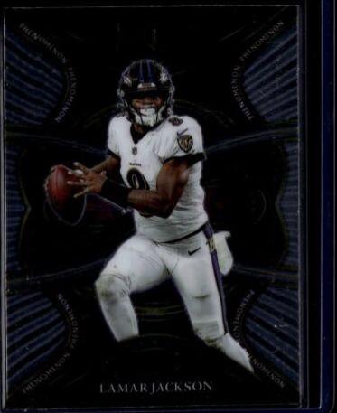 Lamar Jackson #PHE-11 Football Cards 2021 Panini Select Phenomenon