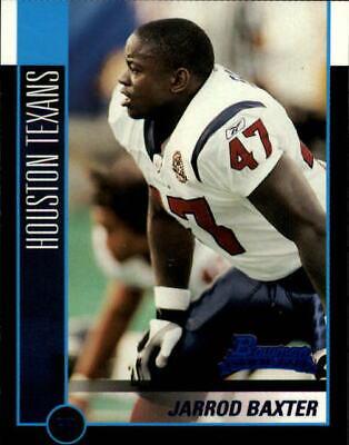 Jarrod Baxter #190 Football Cards 2002 Bowman