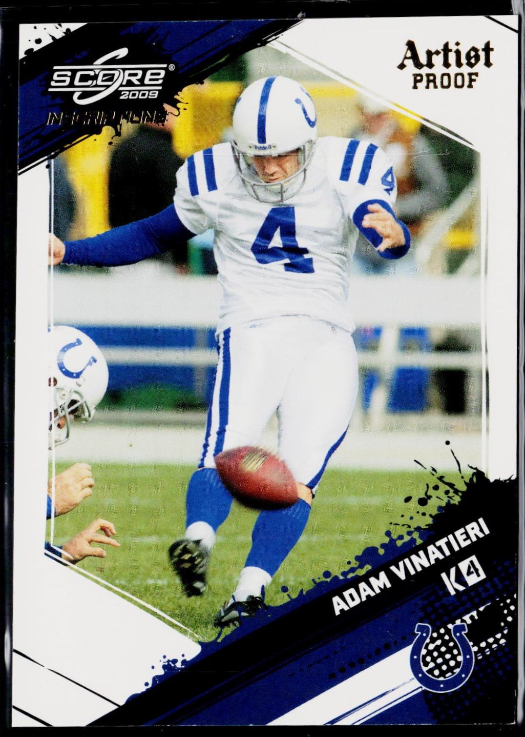 Adam Vinatieri #122 2009 Panini Score Football