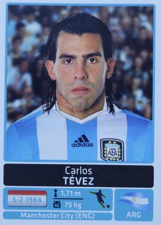Carlos Tevez #42 Soccer Cards 2011 Panini Copa America Argentina Sticker