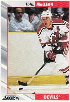 John MacLean #30 Hockey Cards 1992 Score