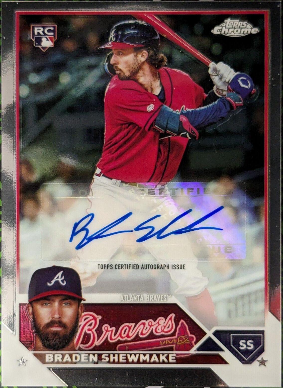 Braden Shewmake #AC-BSH Baseball Cards 2023 Topps Chrome Update Autographs
