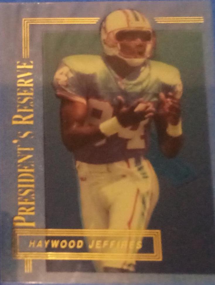 Haywood Jeffires #77 Football Cards 1996 Collector's Edge President's Reserve
