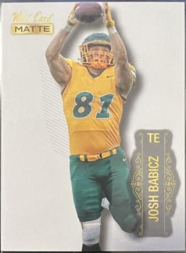 Josh Babicz #MB-134 Football Cards 2022 Wild Card Matte