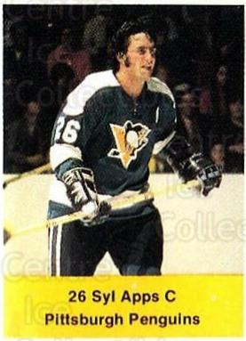 Syl Apps Hockey Cards 1974 NHL Action Stamps