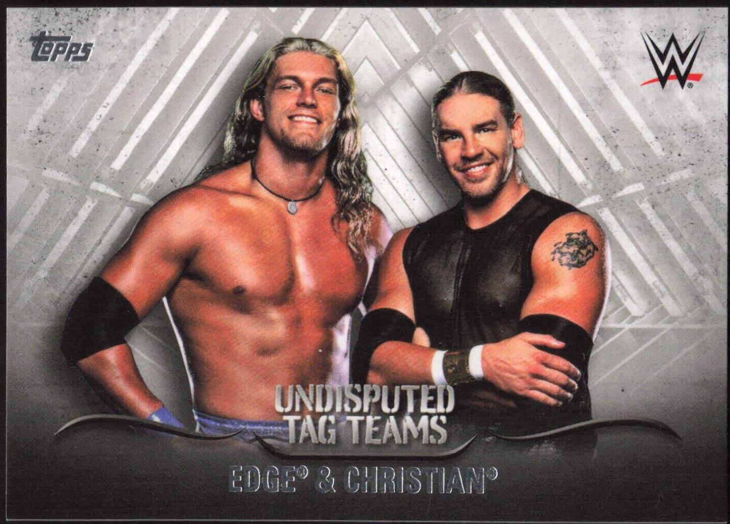 Edge & Christian #UTT-10 Wrestling Cards 2016 Topps WWE Undisputed Tag Teams
