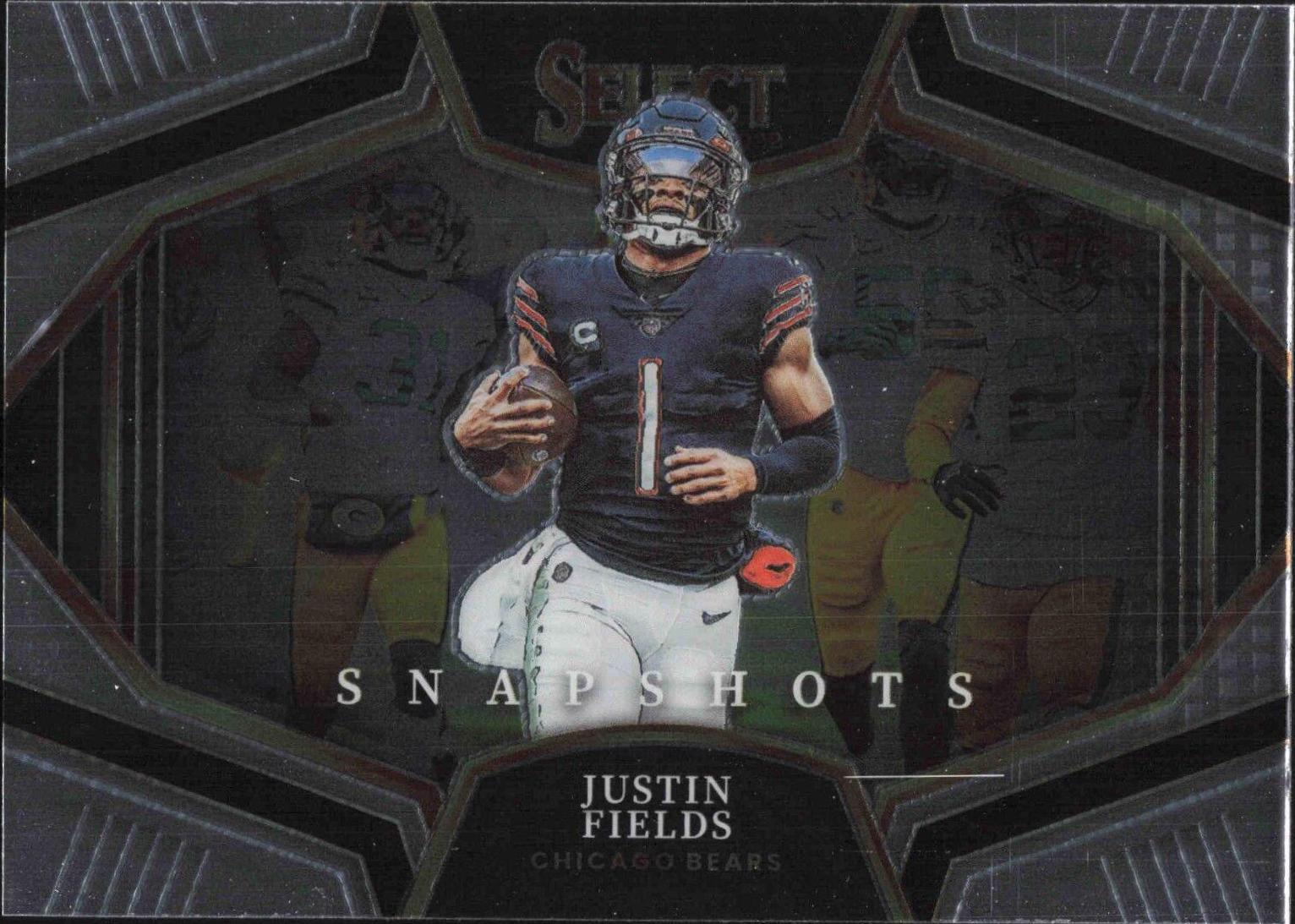 Justin Fields #SS-10 Football Cards 2022 Panini Select Snapshots