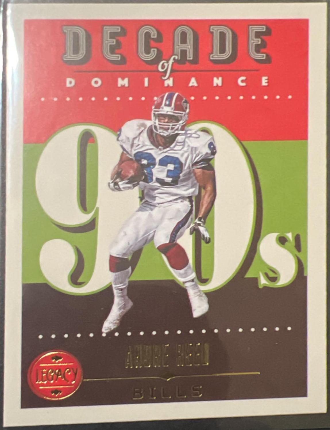 Andre Reed #DOD-1 Football Cards 2023 Panini Legacy Decade of Dominance