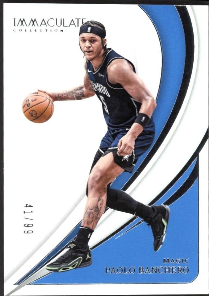 Paolo Banchero #2 Basketball Cards 2023 Panini Immaculate