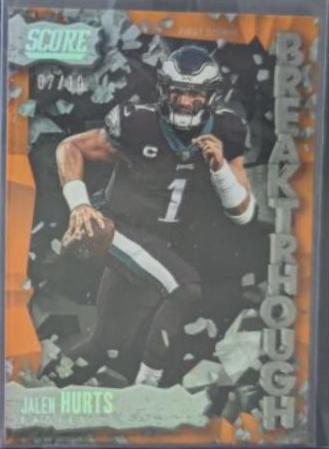 Jalen Hurts [First Down] #8 Prices | 2023 Panini Score Breakthrough ...