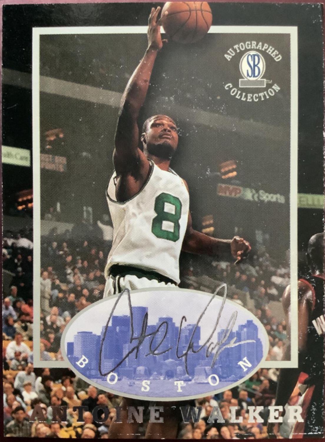 Antoine Walker #41 Basketball Cards 1997 Score Board Autographed Basketball Accuracy