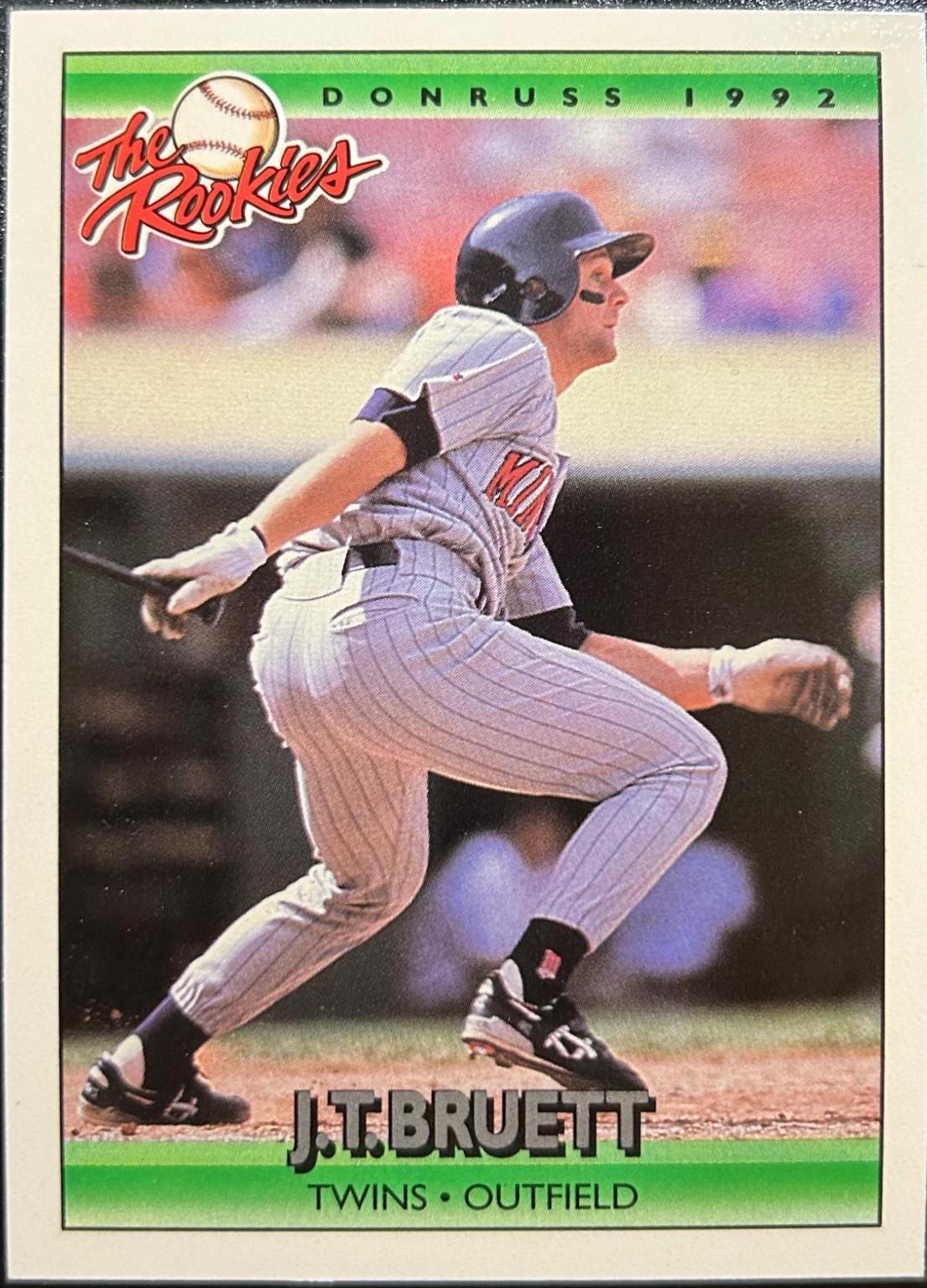 J.T. Bruett #18 Baseball Cards 1992 Panini Donruss Rookies