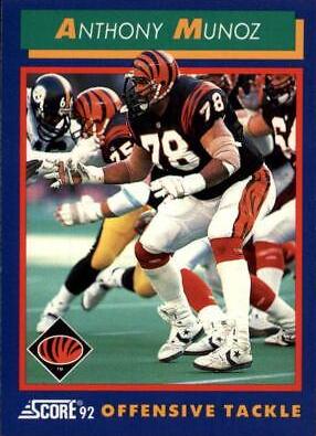 Anthony Munoz #7 Football Cards 1992 Panini Score