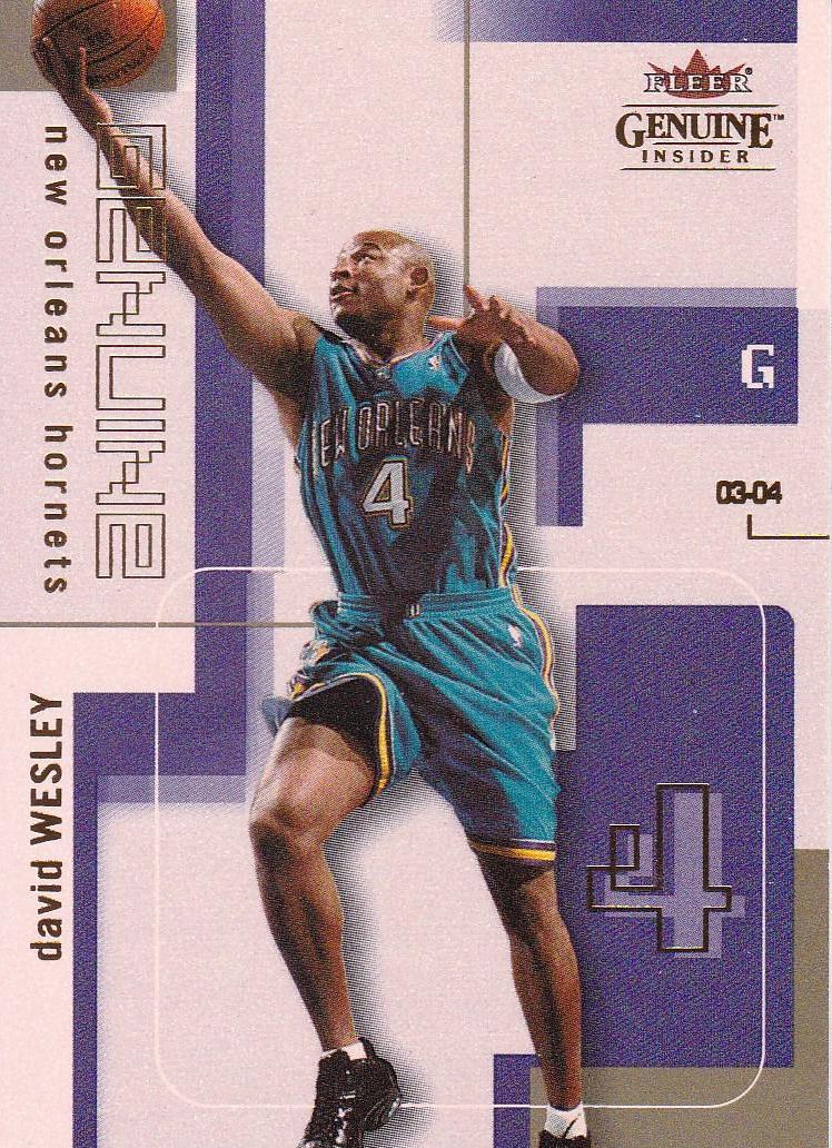 David Wesley #60 Basketball Cards 2003 Fleer Genuine Insider