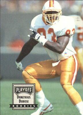 Demetrius DuBose #98 Football Cards 1993 Playoff Contenders