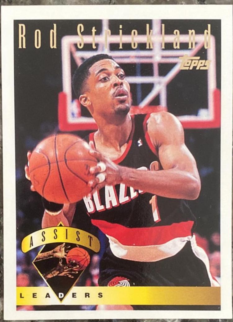 Rod Strickland #19 Basketball Cards 1995 Topps