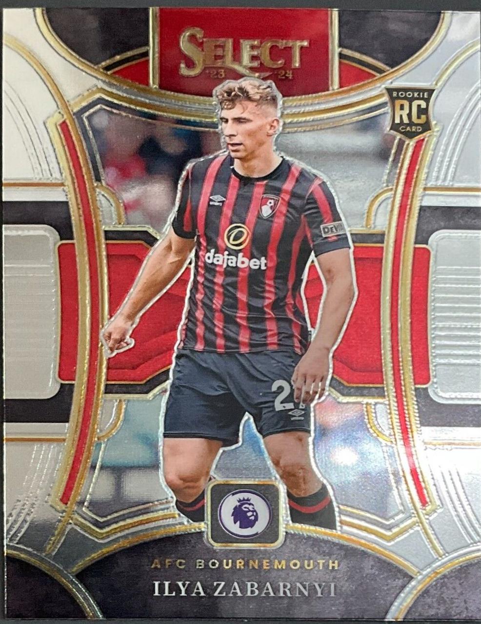 Illia Zabarnyi #102 Soccer Cards 2023 Panini Select Premier League