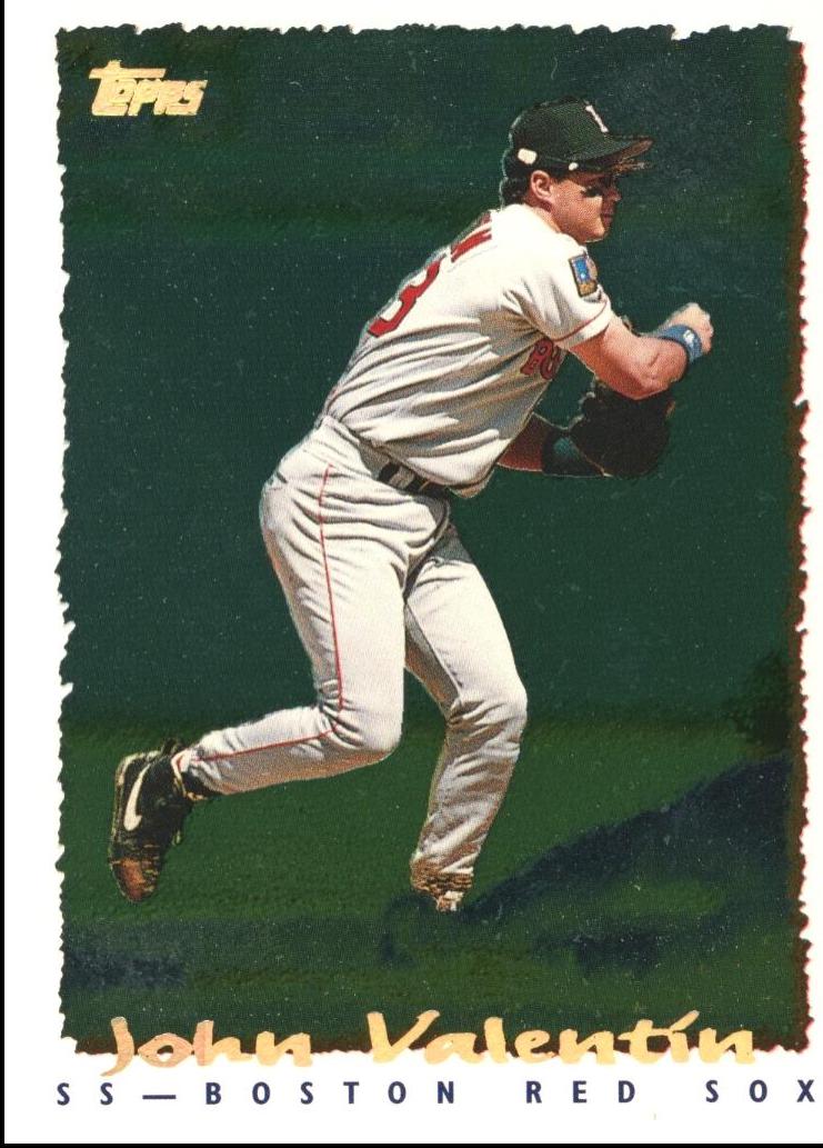 John Valentin #28 Baseball Cards 1995 Topps Cyberstats