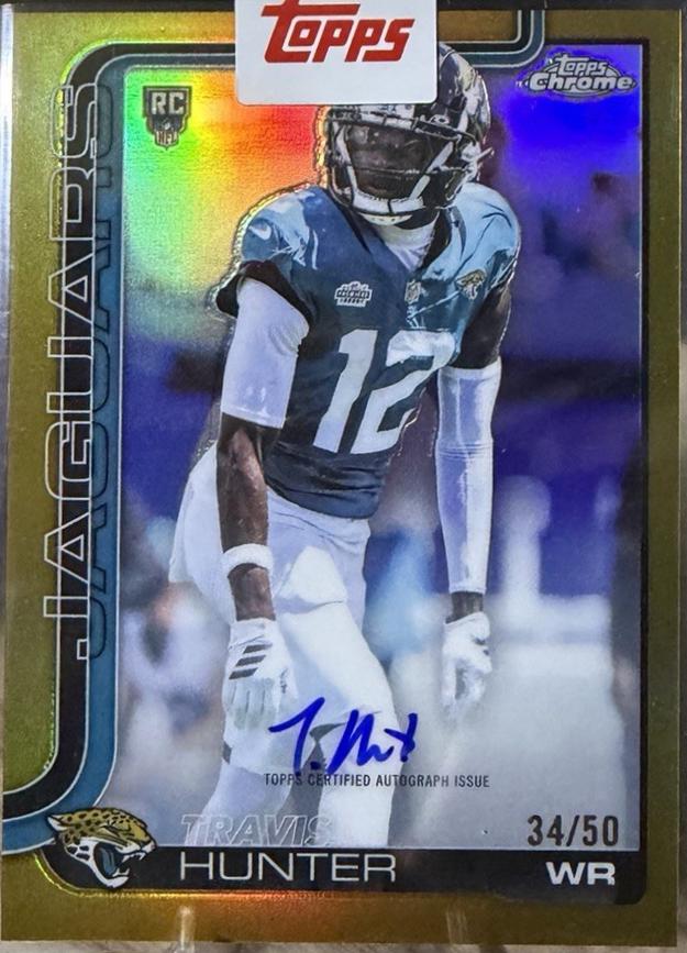 Travis Hunter [Gold Refractor] #RA-TRHU