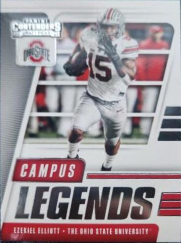 Ezekiel Elliott #18 Football Cards 2021 Panini Contenders Draft Picks Campus Legends