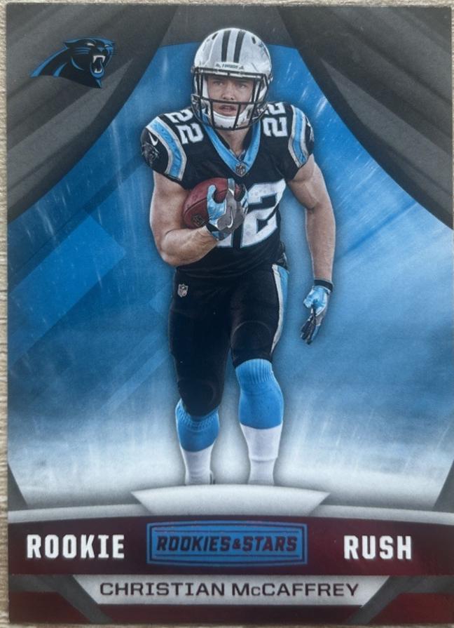 Christian McCaffrey #2 Football Cards 2017 Panini Rookies & Stars Rookie Rush