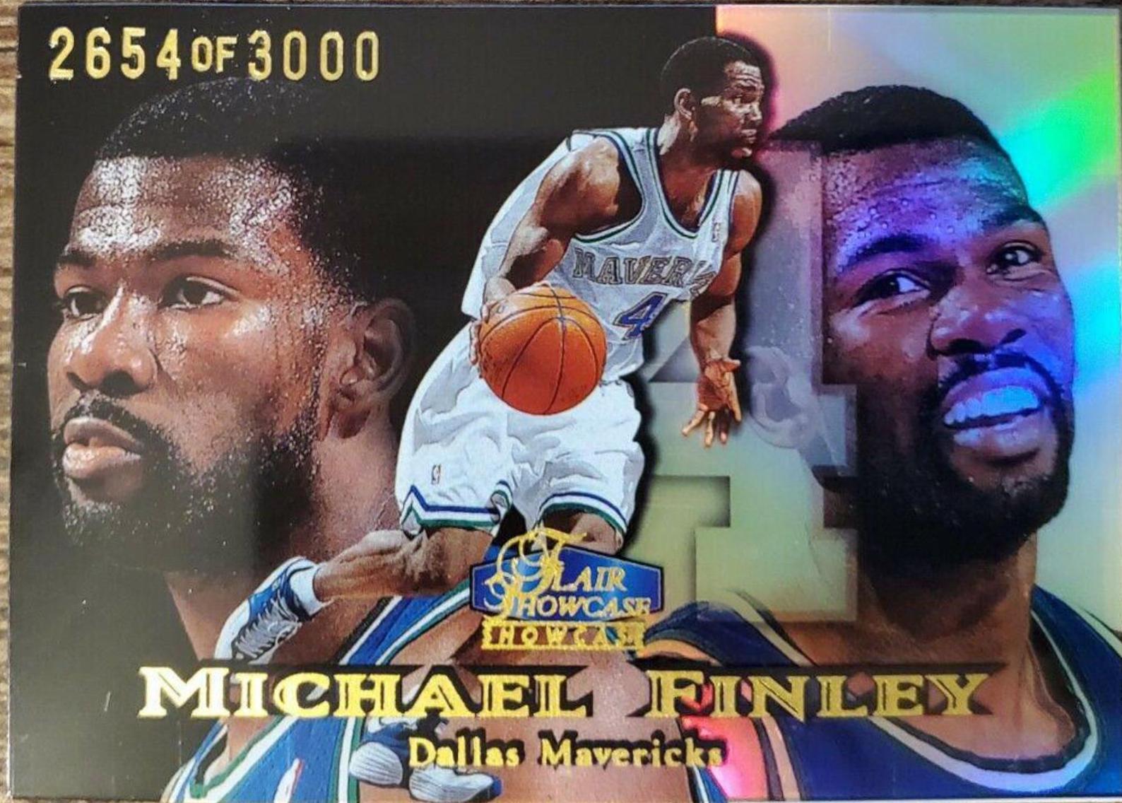 Michael Finley Row 1 #32 1998 Flair Showcase Basketball
