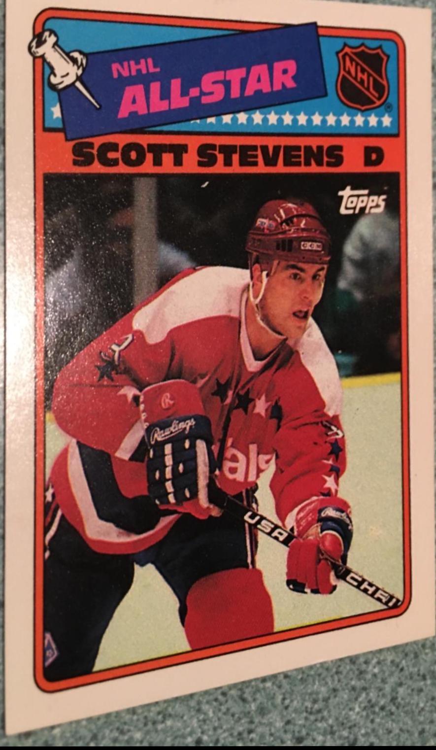 Scott Stevens #4 Hockey Cards 1988 Topps Stickers