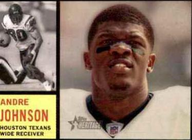 Andre Johnson #17 Football Cards 2005 Topps Heritage