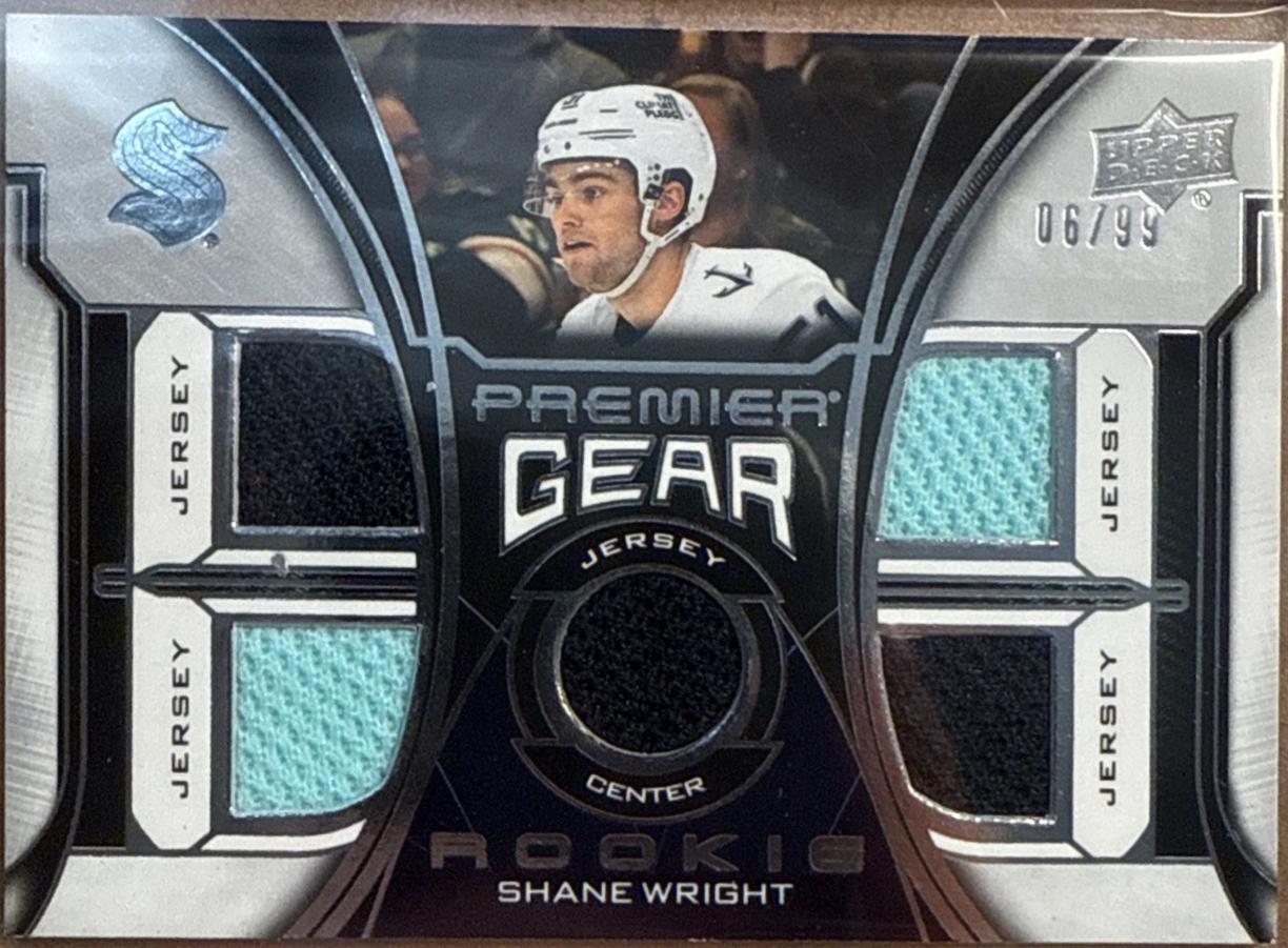 Shane Wright #PGR-SW 2022-23 Upper Deck Premier Hockey Premier Gear Rookies Jersey