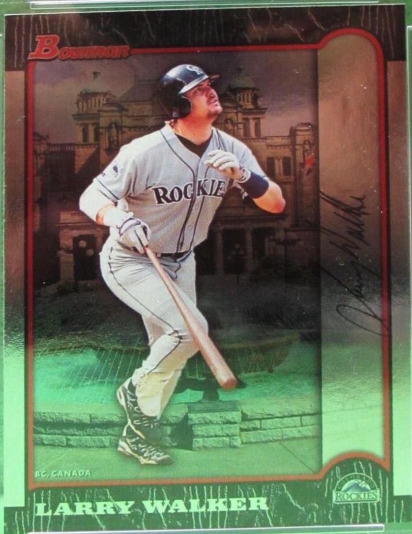 Larry Walker #31 Baseball Cards 1999 Bowman Chrome International