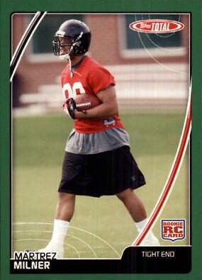 Martrez Milner #499 Football Cards 2007 Topps Total