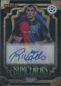 Rivaldo #SA-RI Soccer Cards 2023 Topps Merlin UEFA Sorcerers Autograph