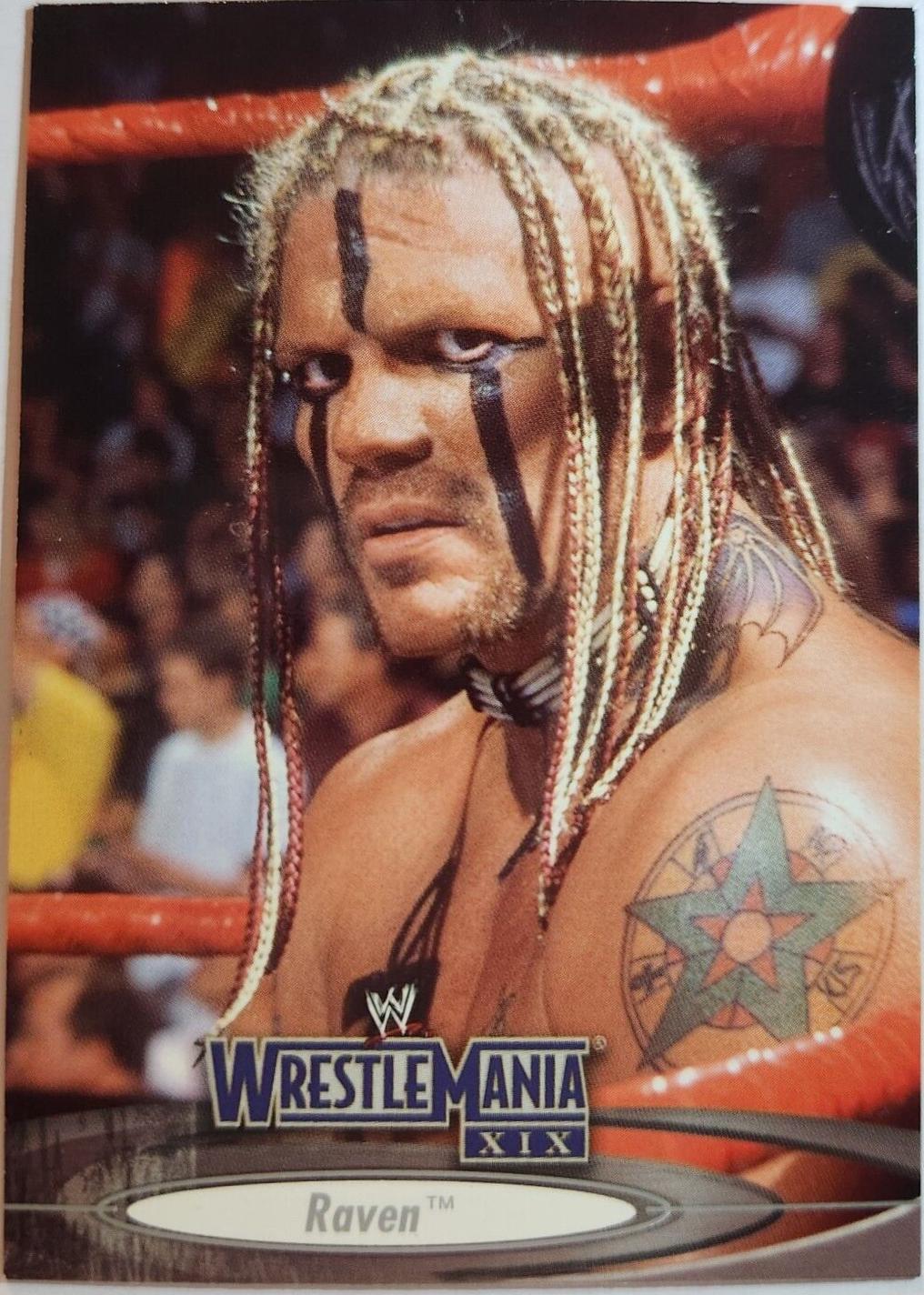 Raven #45 Wrestling Cards 2003 Fleer WWE WrestleMania XIX
