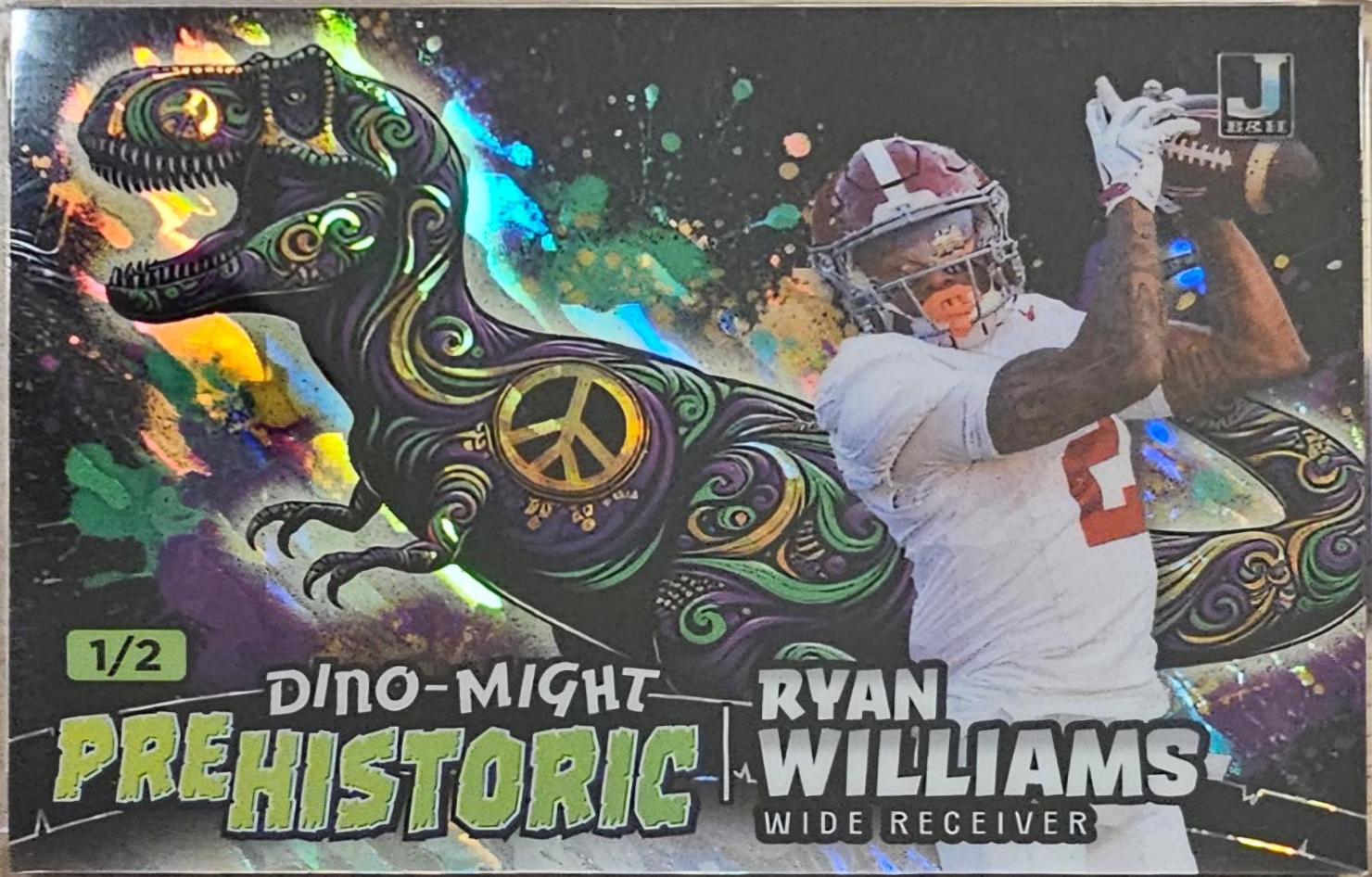 Ryan Williams #PHTRX3-RW 2024 Wild Card Alumination Dino Might Pre Historic Football